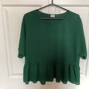 Wilfred new forest green top M